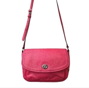 Coach Park Crossbody Bright Pink Pebbled Leather Shoulder Bag D1432-F28725